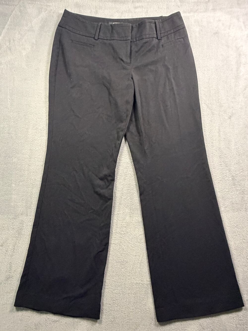 Apt 9 Womens Size 12 Black Dress Pants‎ Modern Fit Trouser Bootcut Stretch Work